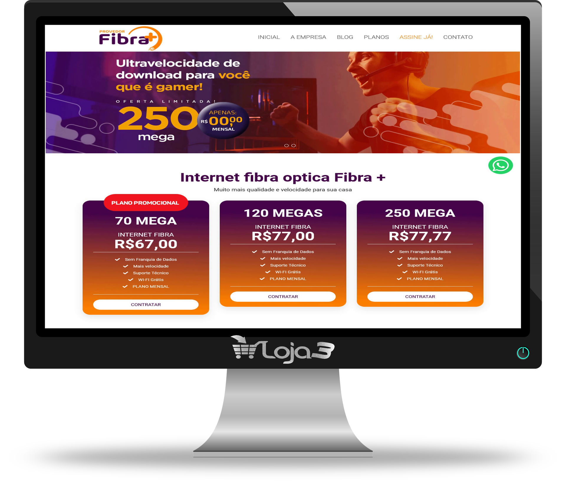 Site para Provedores de Internet 100% responsivo em PHP com Painel Administrativo 2024