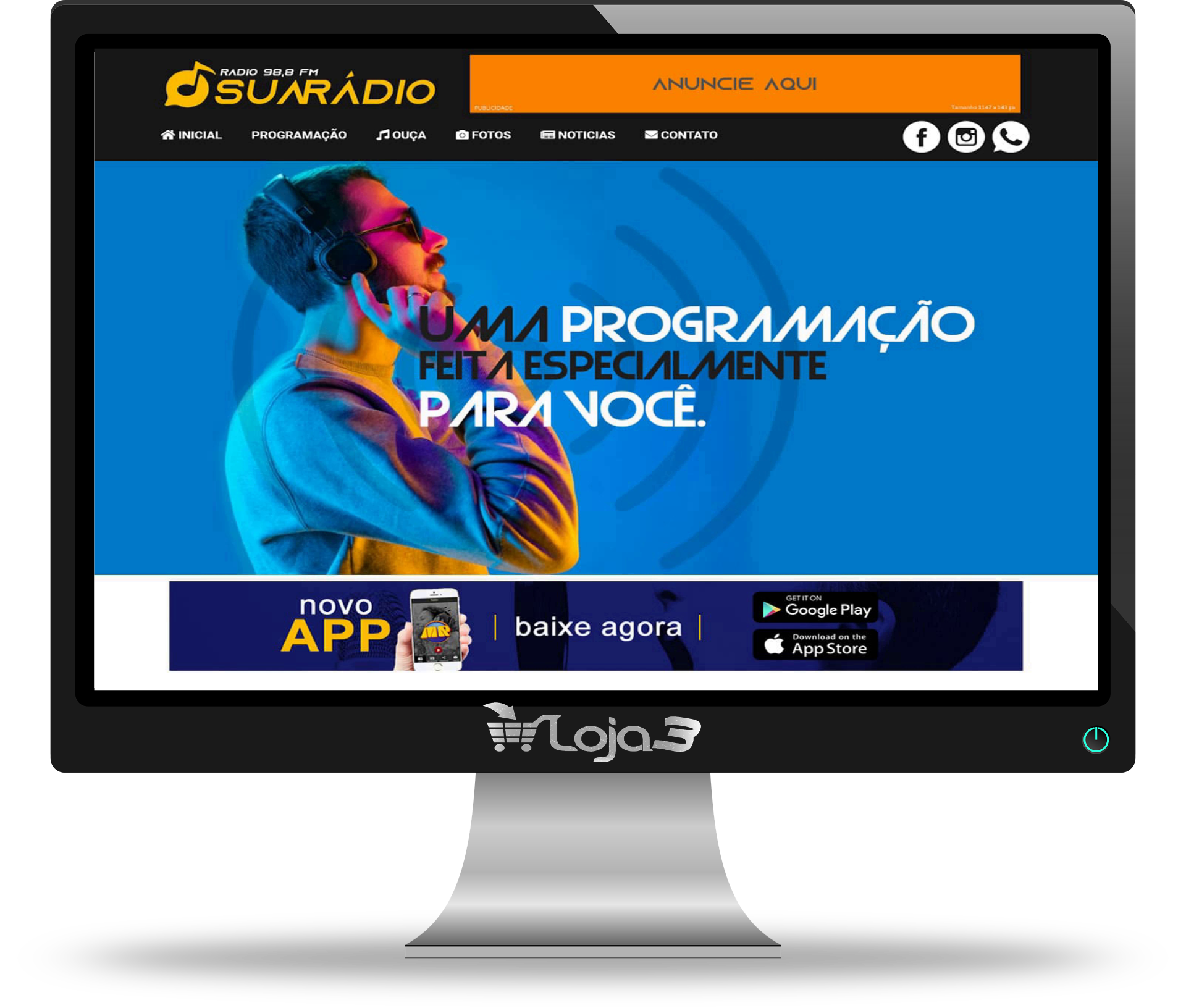 Script Site para Web Rádio Online 100% responsivo em PHP MySQL 2024