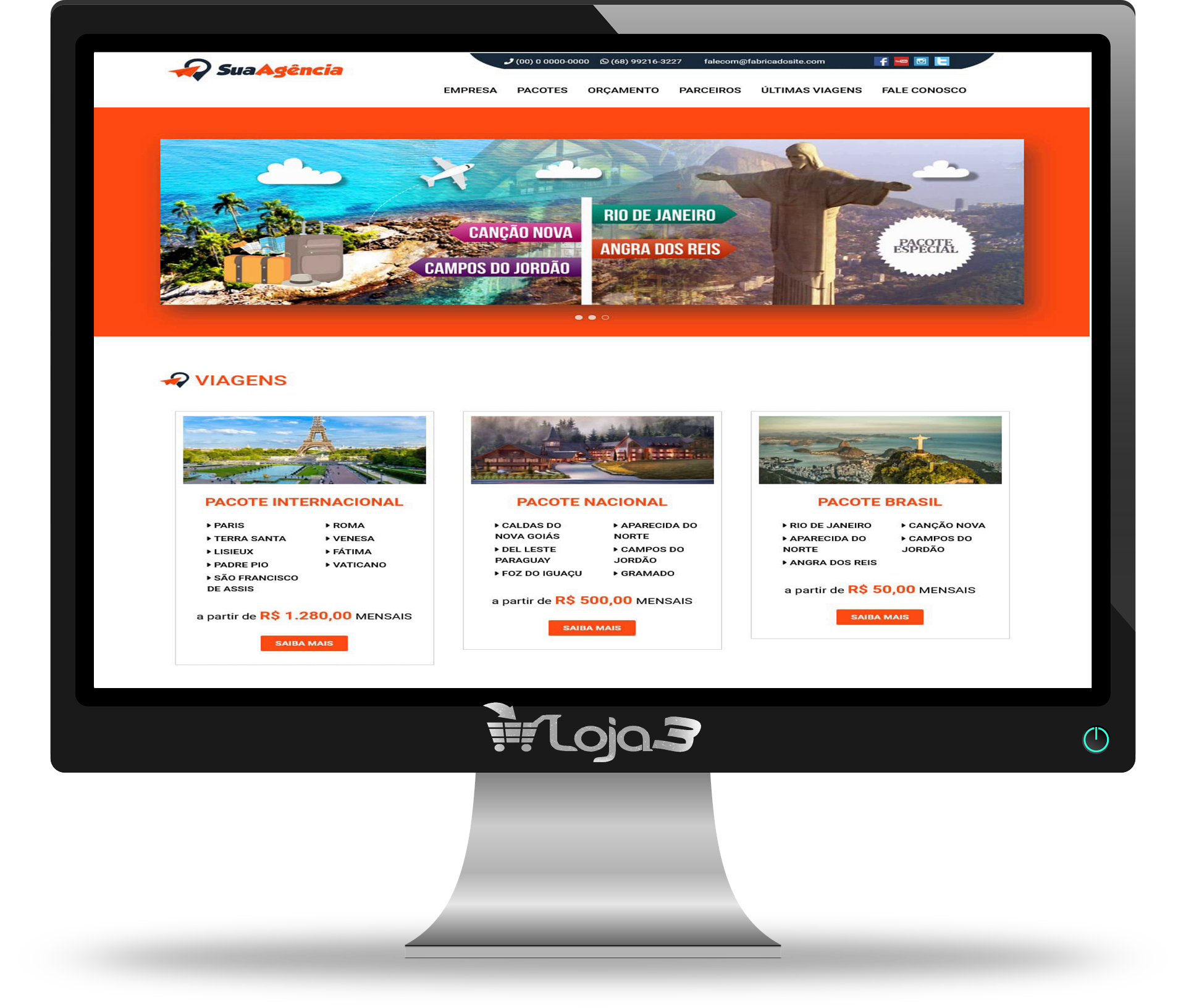 Script Site para Agência de Viagens 100% responsivo em PHP MySQL com Painel Administrativo